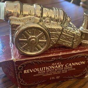 Vintage Avon Gold Cannon Spicy After Shave (nearly full)
